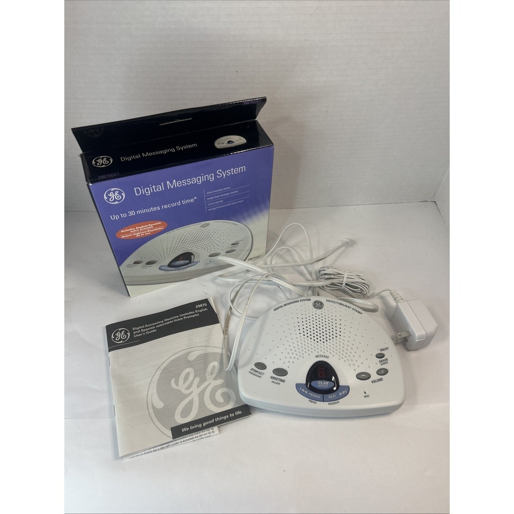 GE Digital Phone Messaging System Model 29875GE1 Read